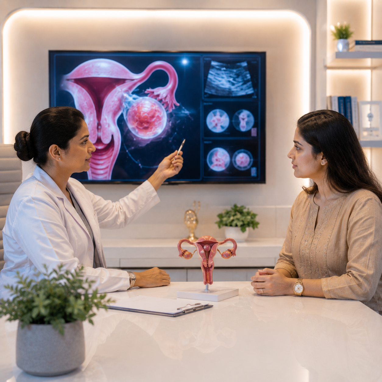 Ovarian cyst treatment specialist gynaecology Hosamani Hospital Raichur Karnataka