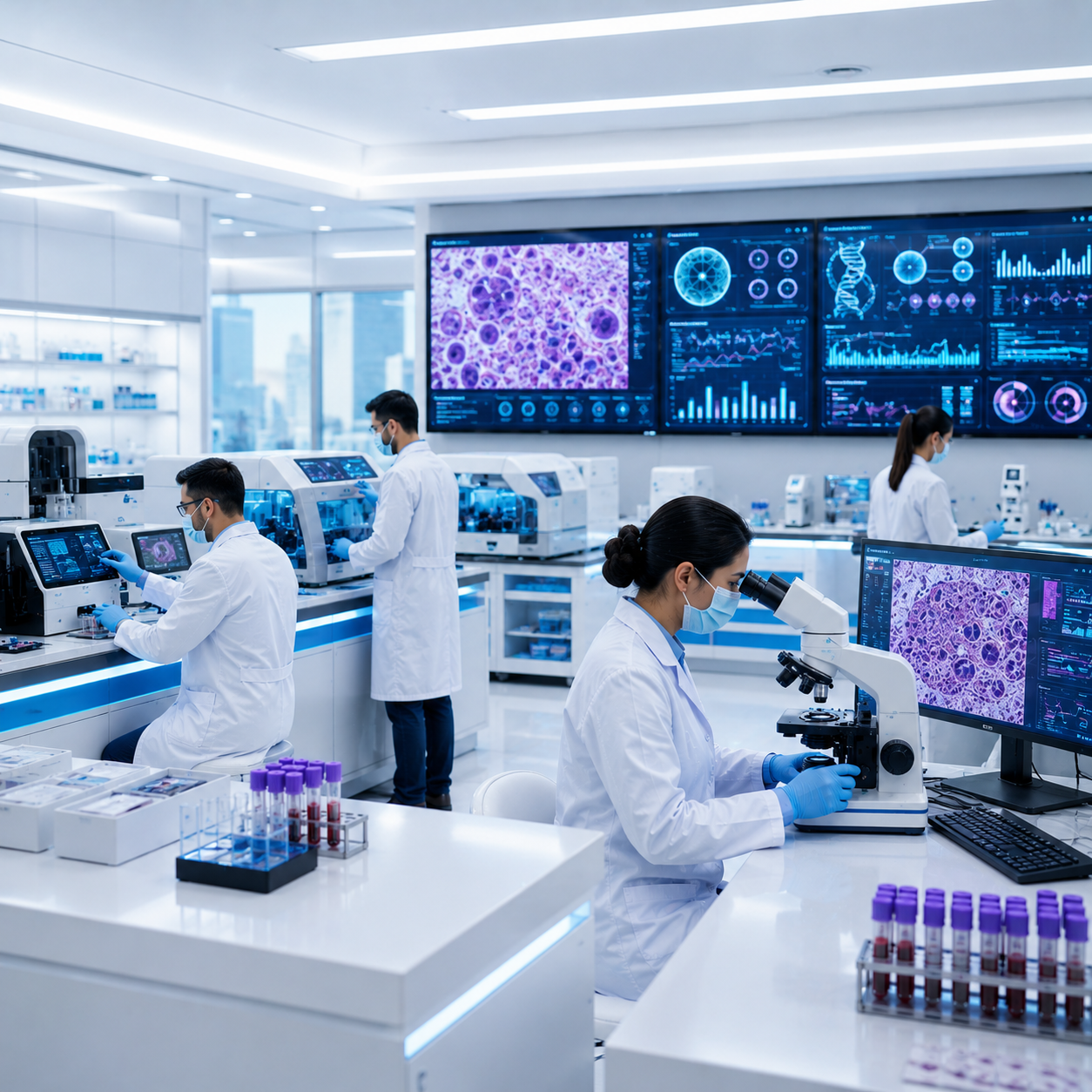 Clinical laboratory blood test pathology Hosamani Hospital Raichur Karnataka