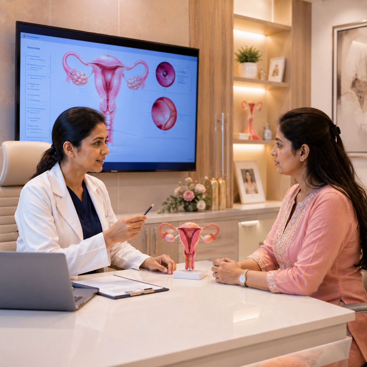Operative hysteroscopy intrauterine surgery treatment Hosamani Hospital Raichur Karnataka