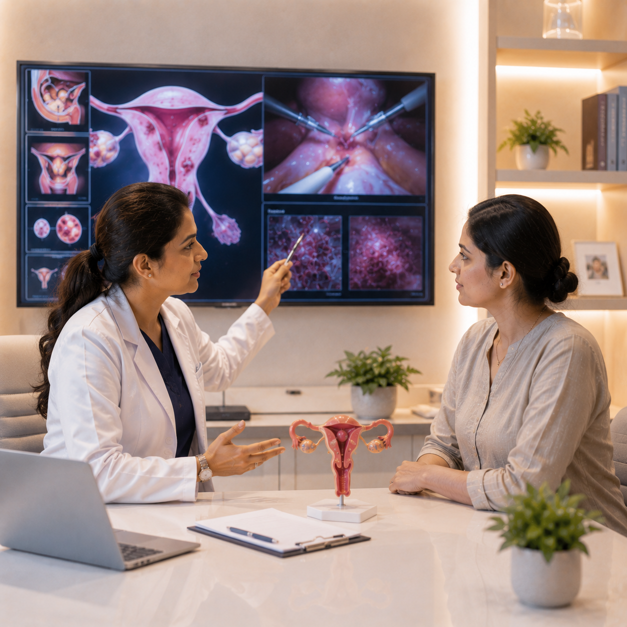 Endometriosis surgery specialist gynaecology Hosamani Hospital Raichur Karnataka